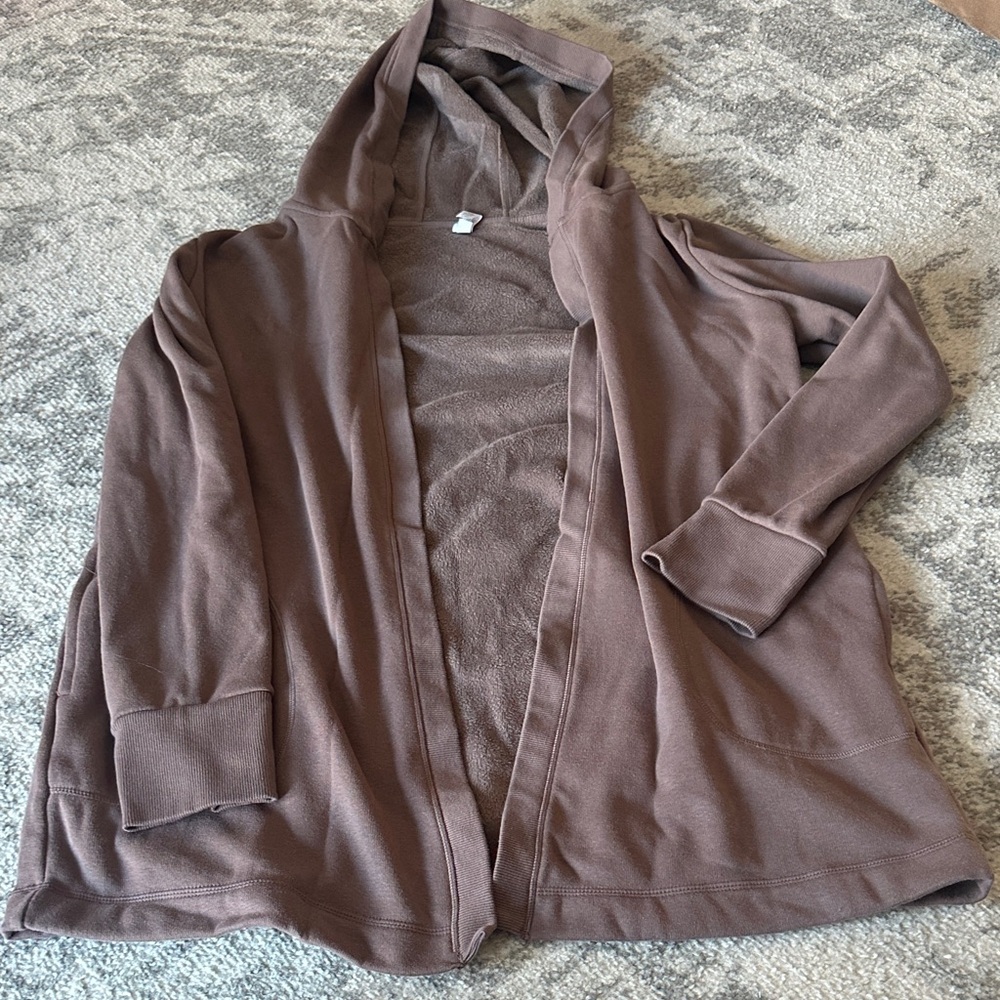 90 Degree By Reflex Chocolate Hooded Jacket